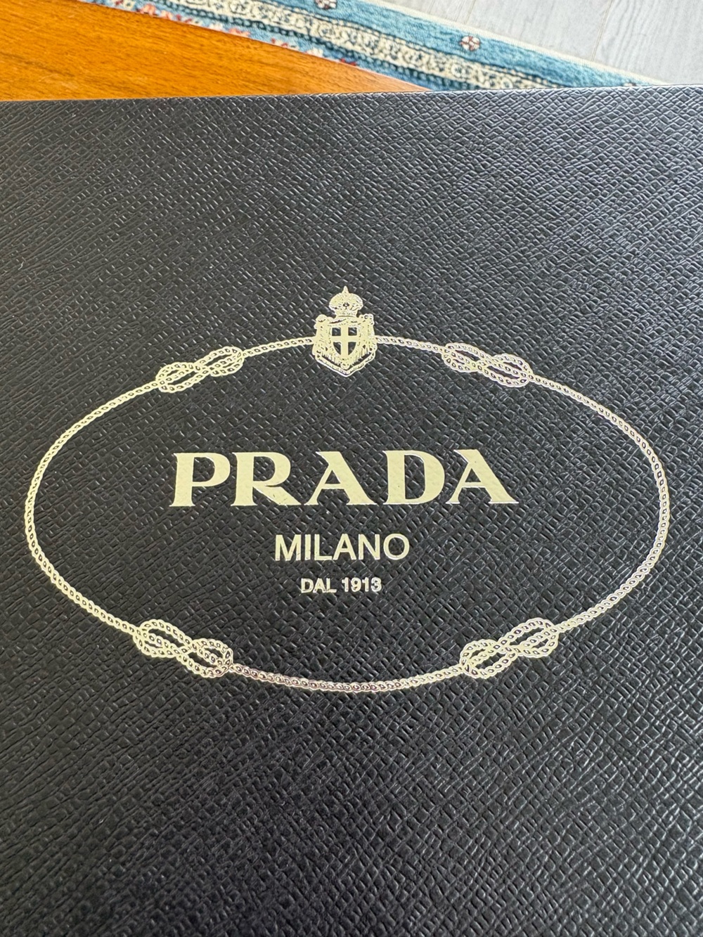 Prada Milano Navy Gift Box with Silver Logo - Picture 4 of 10